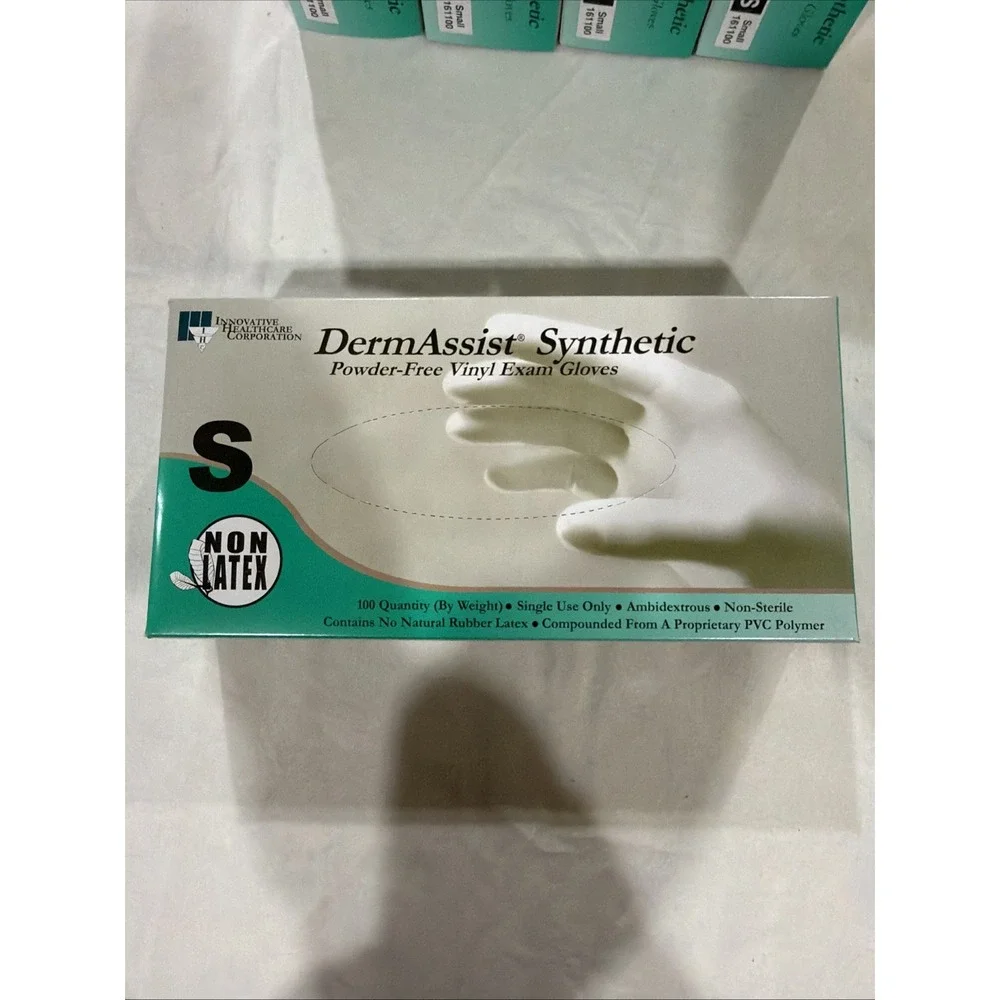 500 Small Powder‎ Free Disposable Gloves. Lot Of 5 Boxes Of 100